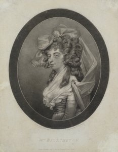 Mme Billington, gravée par Robert Dunkarton (1744-c.1811), 1786 (mezzotinte) - John Downman